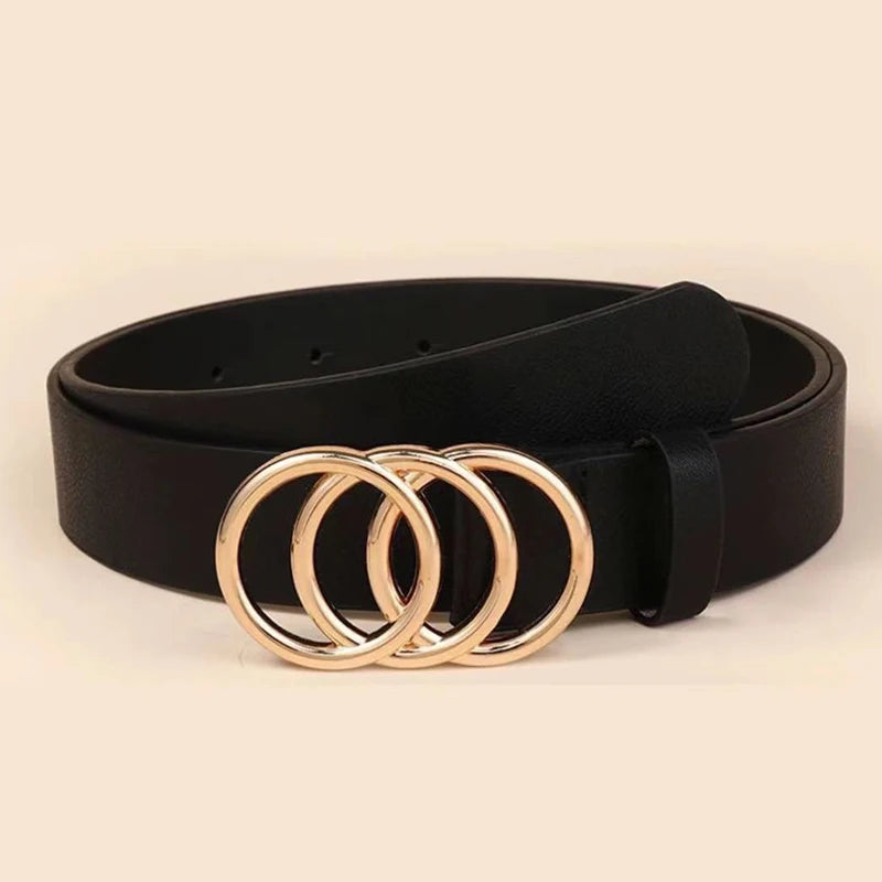 Damesriem met 3 ringen