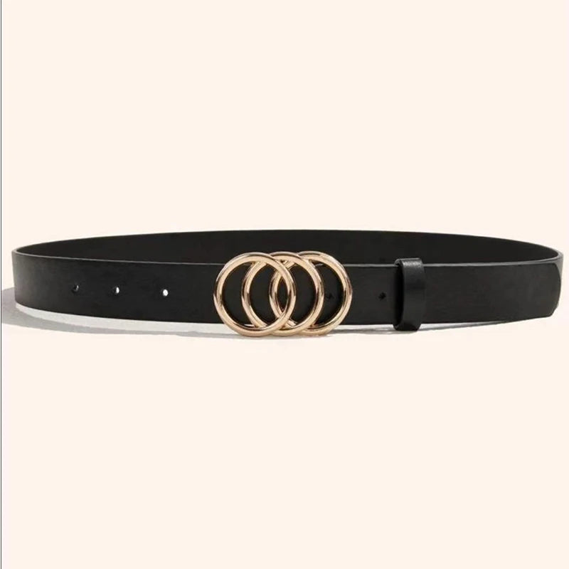 Damesriem met 3 ringen